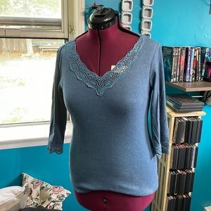 Blue long sleeve shirt